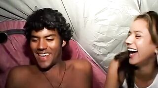 2 Pro Freaks Lucky Handjob Threesome with Amateur Dude