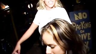 2 Pro Freaks Lucky Handjob Threesome with Amateur Dude