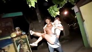 2 Pro Freaks Lucky Handjob Threesome with Amateur Dude
