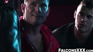 FalconsXXX.com - Horny muscular hunks sucking another man's huge hard dick in a group