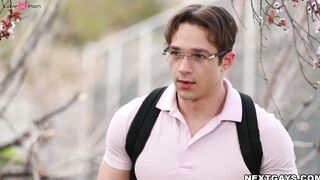 Jayden and Kane fucks outdoor