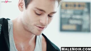 MaleNoir.com - Max Adonis soothes my muscles and teases my cock