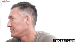 Stepdad having threesome with his two stepsons