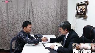 PinoyBoys.com - Horny stepdad invites Asian butt muncher Alex home for play