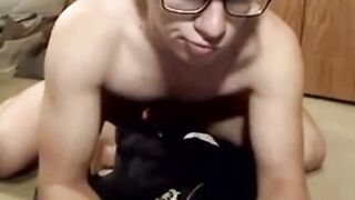Nerdy Twink Dildo Solo