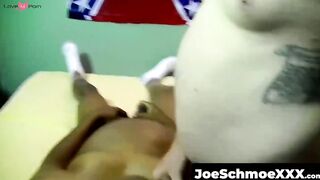 JoeSchmoeXXX.com - Cute naughty Joe blows Chez's fat white dick for a jizz dump