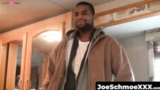 JoeSchmoeXXX.com - Black dude Dorky comes in for a wank and a blowjob