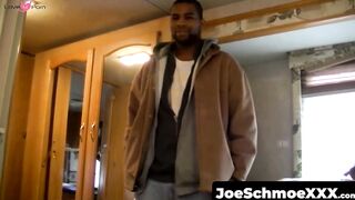 JoeSchmoeXXX.com - Black dude Dorky comes in for a wank and a blowjob