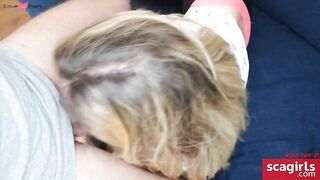 Blonde Czech Babe Masturbates and Gives POV Blowjob