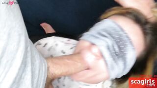Blonde Czech Babe Masturbates and Gives POV Blowjob