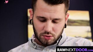 RawNextDoor.com - Two horny jocks Chris Blades and Johnny Hill enjoy fucking a young