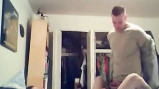 Muscular Army Hunks Bareback Fuck