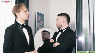 Groom and his best man fucks before the wedding