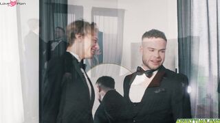 Groom and his best man fucks before the wedding