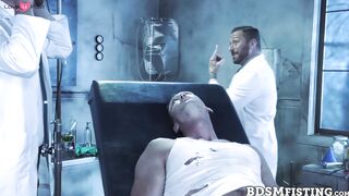 Dr Hugh Hunter anal breeds and fists Scotty Taylor and Pierce Paris