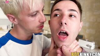 Jonny Montero is spitroasted by Mitch Schif and Sebastian Kane