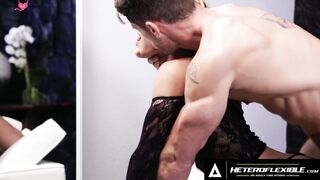 HETEROFLEXIBLE - Hung Stud Roman Todd RUINS Adorable Fem Twinkie Ander Wolfe's Makeup & His Butt