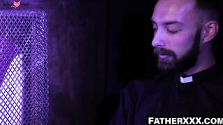 FatherXXX.com - Father's overwhelming lust tempts him into church fuck