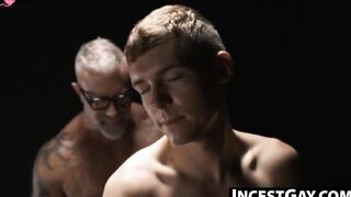 IncestGay.com - Rough BDSM with grandpa and his twink stepgrandson