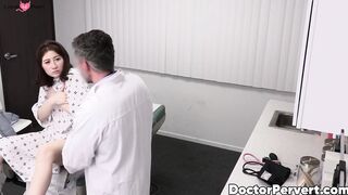 Innocent girl Ava Davis is deepthroated by a pervy doctor who wants to check her yumm