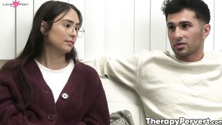 Teen Kitty Valance shares her boyfriends cock with a MILF therapist Athena Anderson