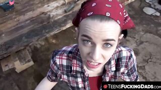 TeensFuckingDads.com - Beautiful Tali Dova fucked and fed stepdad's cum
