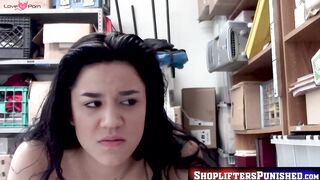 ShopliftersPunished.com - Chubby young lady dicked roughly and facialized by horny co