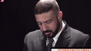 SayUncleNetwork.com - Pastor wraps leather belt around twink before raw banging him