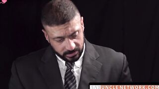 SayUncleNetwork.com - Pastor wraps leather belt around twink before raw banging him
