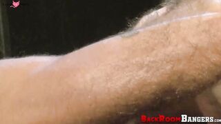 Long haired DILF Ray Dalton creampies my ass after slamming his cock into it