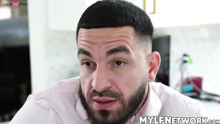 Beautiful Valentina Bellucci got creampied after bouncing on the big cock of hunky Pe