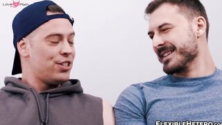 Two straight buddies Felix Trainor and Flavian Dusk tried new sexual desires
