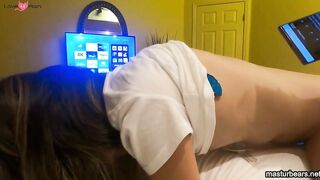 trying out the anal plug my BF bought me