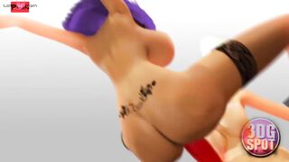 3DGSPOT - 2 Lesbians Screwed Together With Double Sided Sex Toy! UNCENSORED SEX!