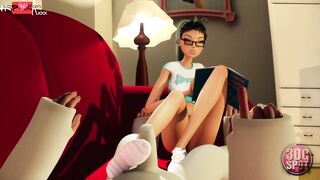 3DGSPOT - Bae 18 Squirts While Fucking Her Vagina With Objects! 3D ANIMATION!