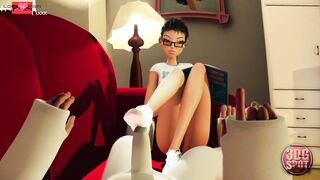 3DGSPOT - Bae 18 Squirts While Fucking Her Vagina With Objects! 3D ANIMATION!