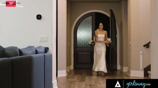 GIRLSWAY - Married Beauties Charlotte Sins & Melissa Stratton Reproduce Fantasy Wedding