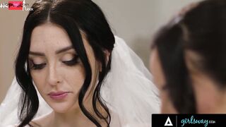GIRLSWAY - Married Beauties Charlotte Sins & Melissa Stratton Reproduce Fantasy Wedding