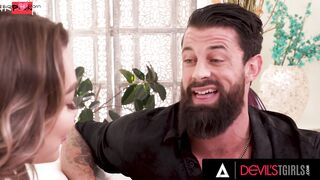 DEVILS TGIRLS - Goddess Tgirl Hottie Emma Rose Gets Her Butt Plowed By A Swinger