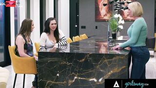 GIRLSWAY - Mischievous Stepsisters Laney Grey & Chloe Surreal Duo Team Big Tit Stepmom Mellanie Monroe