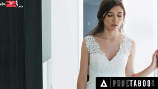 INNOCENT TABOO Bride Maya Woulfe Caught Anxious Wifey Blowing His Caring Stepmom Reagan Foxx's Jugs