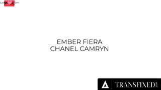 TRANSFIXED - Gamer women Ember Fiera Is Almost Caught Having Sex With Chanel Camryn During Livestream