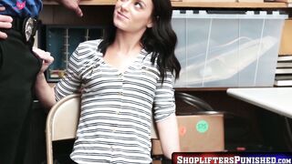 ShopliftersPunished.com - Inked young crook struck in the pussy with dick and cum by