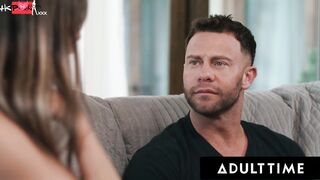 ADULT TIME - Desiree Dulce CAUGHT Masturbating By Neighbour, Begs Him To Banged! Her Pierced Cunt!