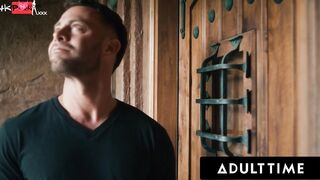 ADULT TIME - Desiree Dulce CAUGHT Masturbating By Neighbour, Begs Him To Banged! Her Pierced Cunt!
