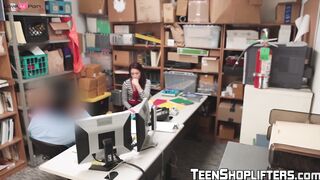 Redhead teen banged hard by officer in exchange for freedom