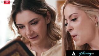 GIRLSWAY - Slim Besties Demi Hawks & Explicit Kait Have Passionate Sex After Class