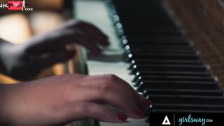 GIRLSWAY - Super Chanel Camryn Has Romantic Passionate Sex With Super Sexy Scarlett Alexis On Piano