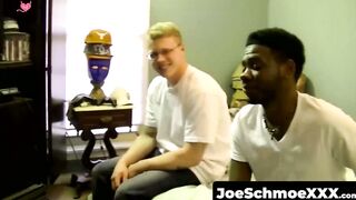 JoeSchmoeXXX.com - Big black cock dude fucking a white dude in the ass