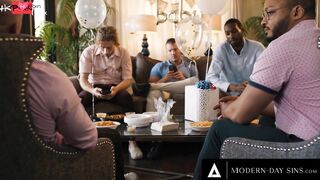 MODERN-DAY SINS - Bored Casey Calvert's SNEAKY SEX With Husband Turns In GANG BANG With Their Into-Laws